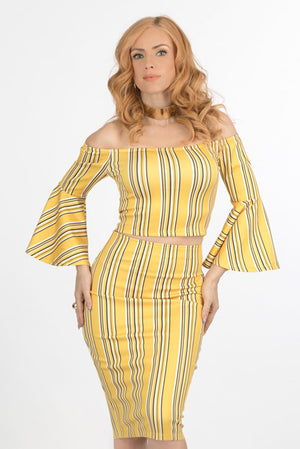 Smoothing Stripes Skirt | 1105