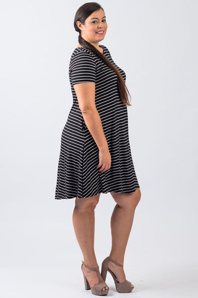 Plus A Line Dress | 5390