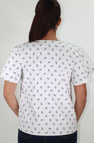 White Printed Shirt | IQ 127 (6058)