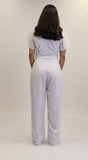 White Printed Jumpsuit | 447