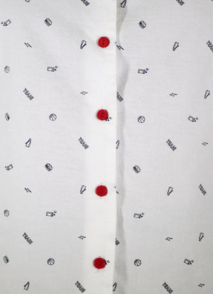 White Printed Shirt | IQ 127 (6080)