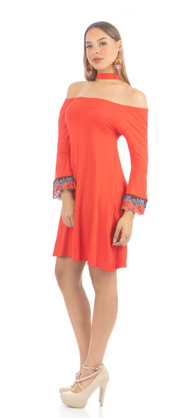 Red Choker Dress | NR-315