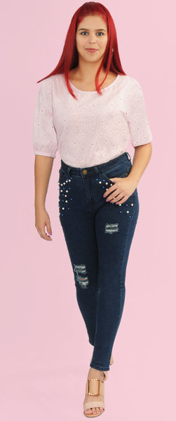 Pink Embroidered Top | H-272 (7611)