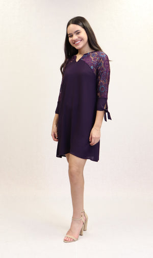 Giana Dress | NR-677 (Purple)
