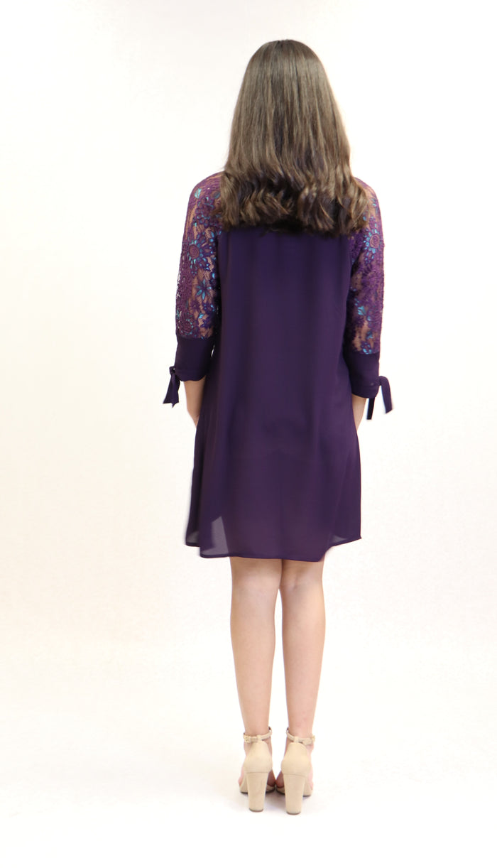 Giana Dress | NR-677 (Purple)