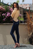 Pearl Beaded Jeans | H-2670