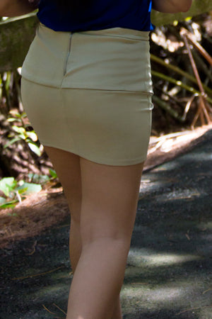 Sass & Class Khaki Skirt | 1606 | 105 - Hectik  - 2