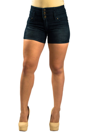 High Waist Denim Shorts | 2588s - Hectik  - 1