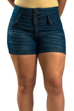 High Waist Denim Shorts | 2588s - Hectik  - 6