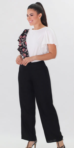 White Frill Top | H-475 (white)