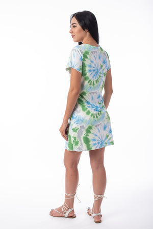 Tie Dye Girl Boss Dress | H-1122