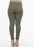 Oil Green Jeggings | H-304